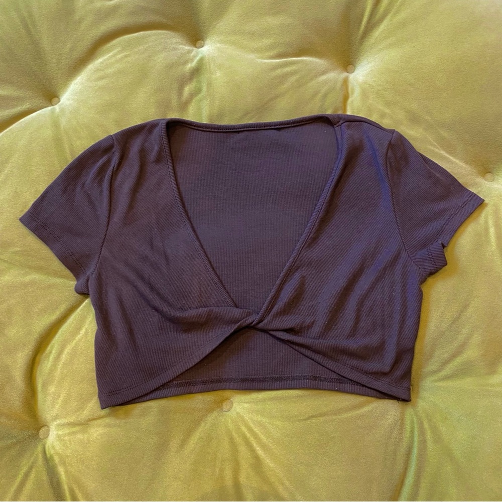 Brown Crop Top